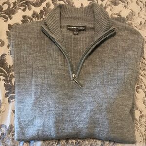 Macy’s | Men’s Gray Quarter Zip Sweater, Size L